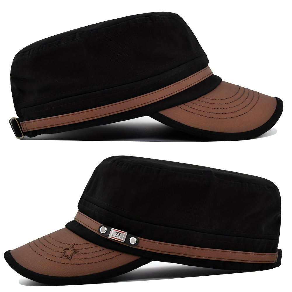 Arto™ | Vintage flat top -hattu aidolla nahalla