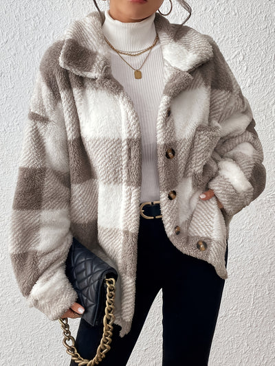 Aino™ | Pehmeä Ruudullinen Fleece-takki