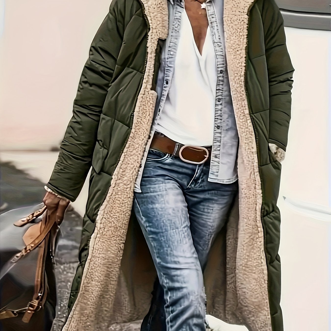 Katri™ | Lämmin, Hupullinen ja Käännettävä Talvitakki