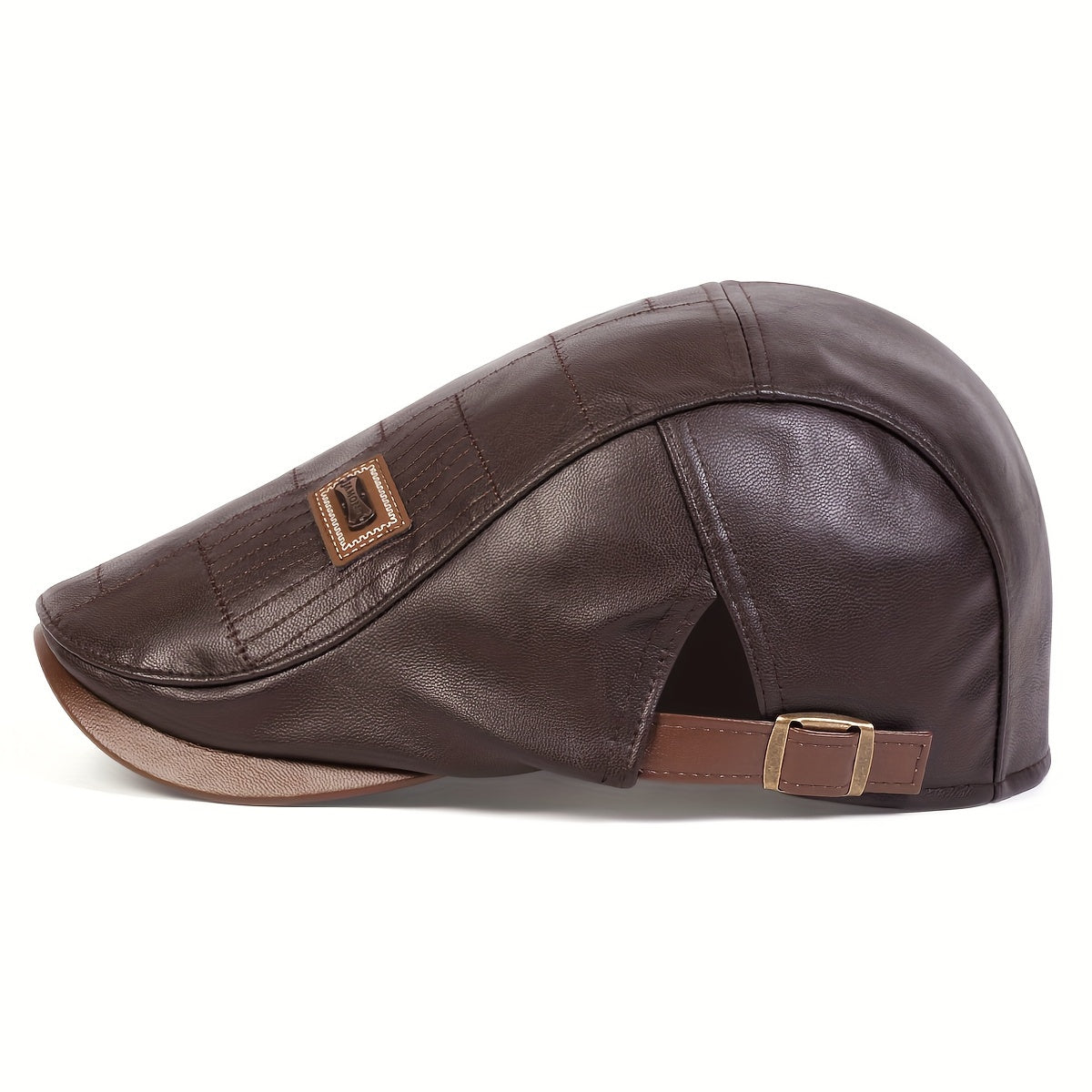 Väinö™ | Tyylikäs retro-berettilakki, PU-nahkaa vapaa-ajan snapback