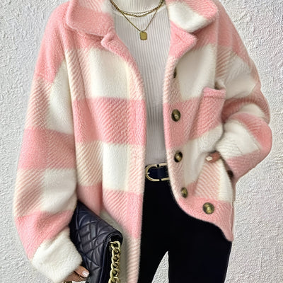 Aino™ | Pehmeä Ruudullinen Fleece-takki