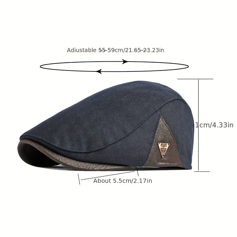 Tapani™ | Kalanruotokuvioinen flat cap vintage-asenteella